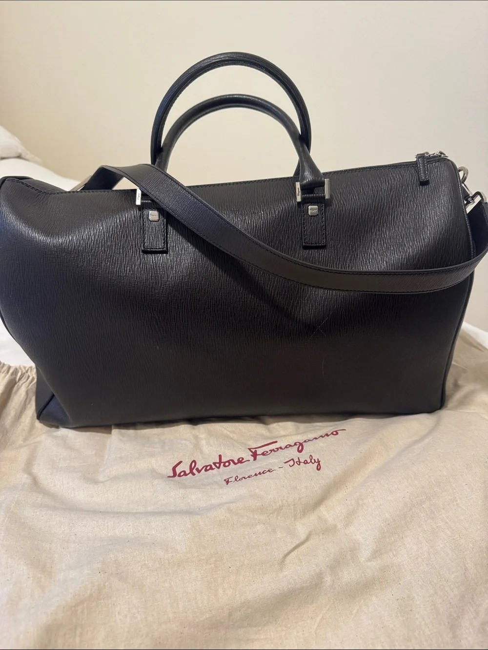 Salvatore Ferragamo Leather Duffle